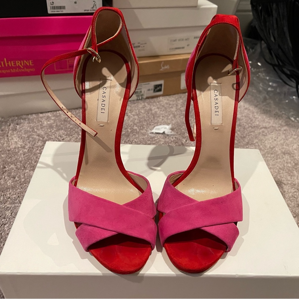 Casadei sandals! 4 1/2 inch heels
